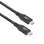 ACT USB 3.0 10Gbps 60W USB Type-C® kabel | Zwart