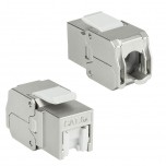 ACT TD6525 Keystone Jack RJ45 CAT6A Shielded Toolless met Shutter