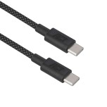 ACT USB-C 2.0 240W Laad- en Datakabel USB-C naar USB-C | Zwart