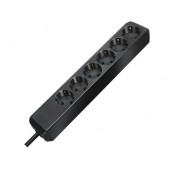 Brennenstuhl 1159400015 Stekkerdoos | Eco-Line | 6 Sockets | Zwart | 1,5 meter