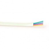 ACT TD606W Modulaire Kabel 6-aderig | Wit | 100 meter