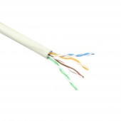 ACT EP840H CAT6 U/UTP PVC Patchkabel Soepel Ivoor - 100 meter