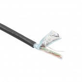 ACT FP790H CAT5E F/UTP LSZH Patchkabel Soepel Zwart - 100 meter