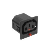 ACT STF70 C13 IEC Lock Net Entree (1x uitgang) | Zwart