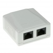 ACT FA5002 Modulair Ppbouwdoos Unshielded 2-voudig CAT5E