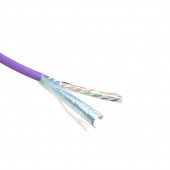 ACT FS6013 CAT6 F/UTP Massieve Installatiekabel | LSZH, CPR euroklasse ECA | 24AWG | Violet | 305 meter