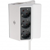 Brennenstuhl 1150070 Klemmende Stekkerdoos - 3 sockets - 3 meter - Klembaar - Klembreedte 5 cm
