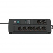 Brennenstuhl 1256000678 Premium-Line PDU | Stekkerdoos | 16A met 8x Type F Stopcontacten | Overspanningsbeveiliging