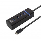 ACT AC6415 SuperSpeed USB-C Hub | 4x USB-A | 5 Gbps | Zwart