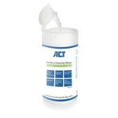 ACT AC9515 Computer Reinigingsdoekjes | Antibacterieel | Antistatisch | Dermatologisch | Streeploos | Verwijderd stof en vingerafdrukken | 100 stuks
