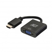 ACT AC7535 HDMI-A VGA Adapter | HDMI-A Male - VGA Female | Audio | 15 cm