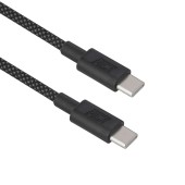 ACT AC3086 USB-C 2.0 240W Laad- en Datakabel USB-C naar USB-C | Zwart | 1 meter