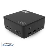 ACT AC7148 Universeel USB-C Dockingstation 4K | 3 HDMI/DisplayPort monitoren | DisplayLink | Zwart
