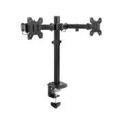 ACT AC8362 Monitorarm 32" | 2 (Curved) Schermen | ACT Essentials | VESA | Zwart