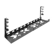 ACT AC8379 Kabelgoot | Verstelbaar | onder een bureau | Klemsysteem | 43-72cm | Zwart