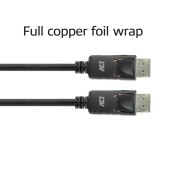 ACT AK4091 8K DisplayPort 1.4 LSZH Kabel | Lage EMI | male - male | Zwart | 1 meter