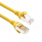 ACT FC2852 TPE S/FTP CAT6A Ultra-Flex Patchkabel Snagless | RJ45 connectoren | Geel | 25 cm