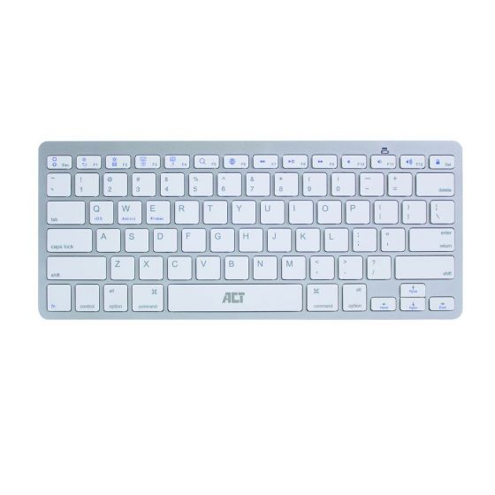 ACT AC5600 Multimedia Toetsenbord Bluetooth Qwerty/US layout | iOS MAC OS - Android Windows | Portable | Wit
